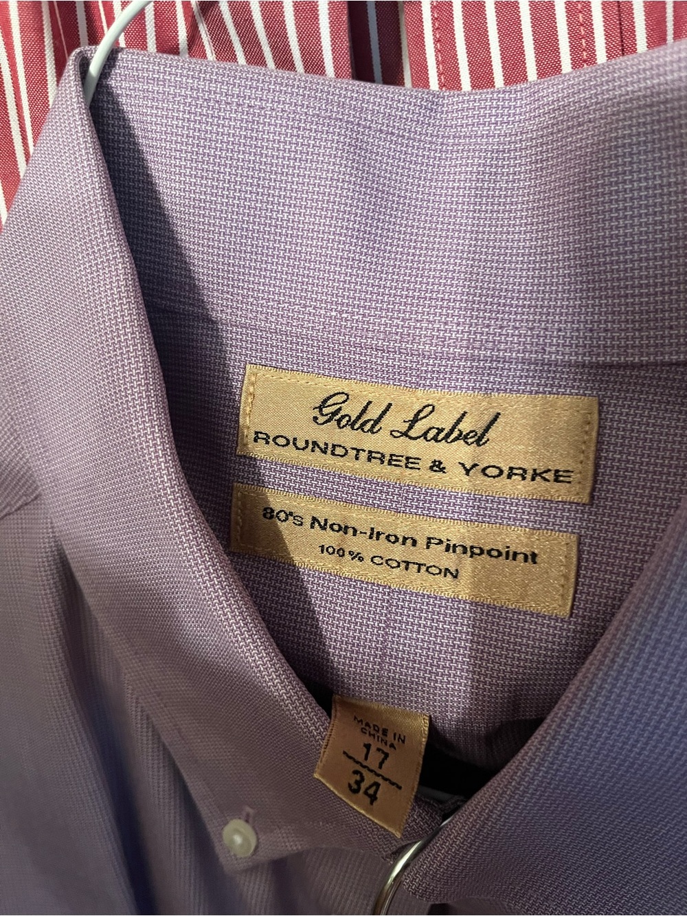 Roundtree & Yorke Light Lavender Dress Shirt